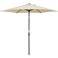 Schneider Sonnenschirm Bilbao, rund 220 cm mit Stahlgestell in braun von Schneider
