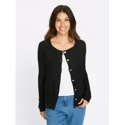 Sieh an! Strickjacke Langarm in Schwarz, Größe 54