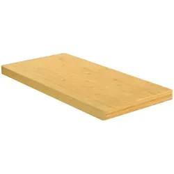 vidaXL Schneidebrett 80x40x4 cm aus Bambus - Schneidebrett aus langlebigem Bambus, extra groß für vielseitige Schneidearbeiten, leicht zu reinigen und ein Unikat durch natürliche Maserungen.