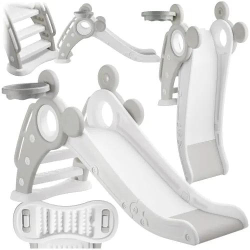 tectake® Kinderrutsche Joy, ab 2 Jahren, In- und Outdoor - Spielplätze: Mit einer Belastbarkeit von 50 kg und kompakten Maßen bietet diese Rutsche sicheren Spielspaß für drinnen und draußen.