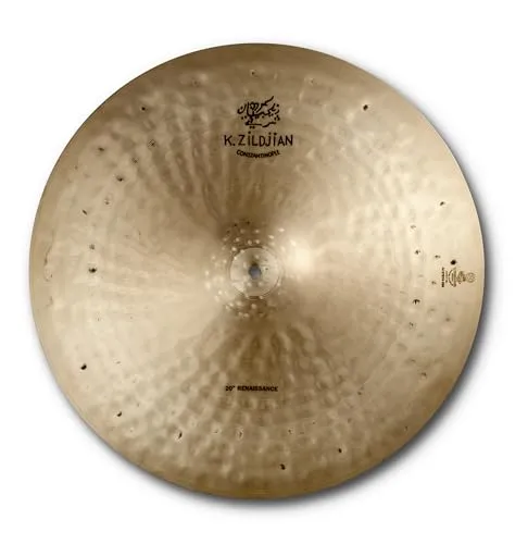 Zildjian K Constantinople Series - 20 Zoll Renaissance Ride Cymbal - Becken für Jazz und kleinere Musiksettings, entwickelt in Zusammenarbeit mit Adam Nussbaum. Bietet einen trockenen Sound mit viel Kontrolle und traditionellem Finish.
