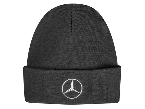 Original Mercedes-Benz Strickmütze – Edle Wintermütze in Schwarz - Stylische Strickmütze von Mercedes-Benz, aus 100% Baumwolle. Ideal für kalte Tage, vereint Komfort und eleganten Look für Unisex Erwachsene.