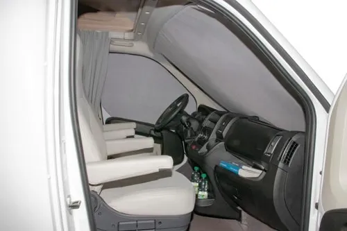 Hindermann Premio Thermomatten-Set, 3-teilig, für Fiat Ducato ab Bj. 2007 ohne Innenverdunkelung, hellbeige