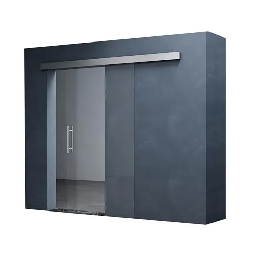 Mai & Mai Glasschiebetür Amalfi - Komplettset mit Stangengriff - Schiebetür Amalfi aus 8mm ESG-Sicherheitsglas, inkl. hochwertiger Edelstahl-Türgriffe und sanften Türrollen für müheloses Öffnen und Schließen. Ideal für moderne Wohnräume.