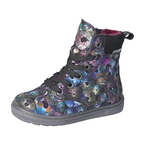 RICOSTA Mädchen Winterstiefel Melinda,Kinder Boots,WMS:Mittel,lose Einlage, TEX,wasserdicht,Winterboots,warm,gefüttert,schwarz (090),25 EU