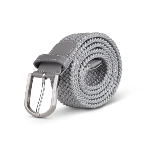 Bestlivings hemmy Stretchgürtel Flechtgürtel - Elastischer Stoffgürtel, dehnbarer Gürtel ohne Löcher, Unisex stufenlos verstellbarer Gürtel für Damen Herren