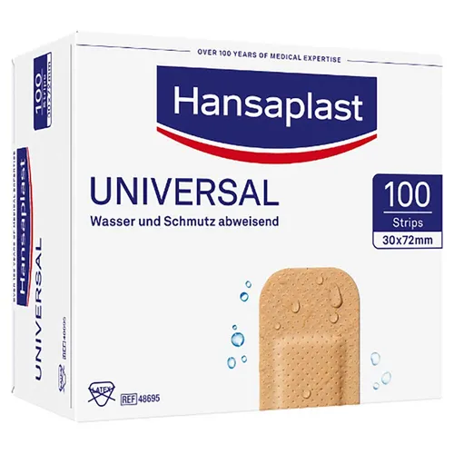 Hansaplast Universal Wasserfeste Wundstripes 100 Stück von Beiersdorf