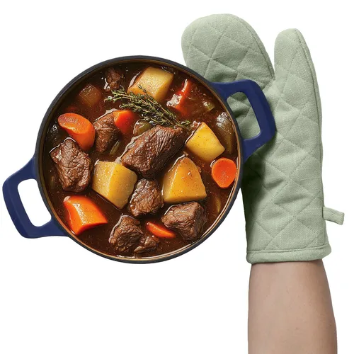 Ofenhandschuhe - Topflappen Handschuh hitzebeständig - Topfhandschuhe Mintgrün