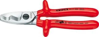 Knipex 95 17 200 Kabelschere - Kabelschere für Alu- und Kupferkabel, präzise Schneidtechnik für saubere Ergebnisse, ideal für Profis und Heimwerker.
