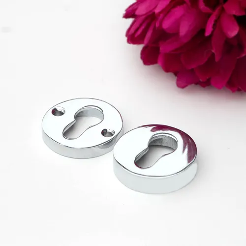 Schlüsselrosette für Haustüren - Sicherheitsrosette PZ in Nickel Glanz - Kategorie: Sonstige, hochwertige Sicherheitsrosette aus Nickel für zusätzlichen Schutz und stilvolles Design Ihrer Haustür.