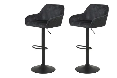 2er Set Barhocker Dollie in grau von Hela Tische