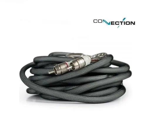 Audison ST2 450.1 2-Kanal Cinchkabel 4,5 m - Hochwertiges RCA Cinchkabel für optimale Signalübertragung, ideal für Autoradios und Multimedia-Player, 4,5 m Länge in elegantem Schwarz.