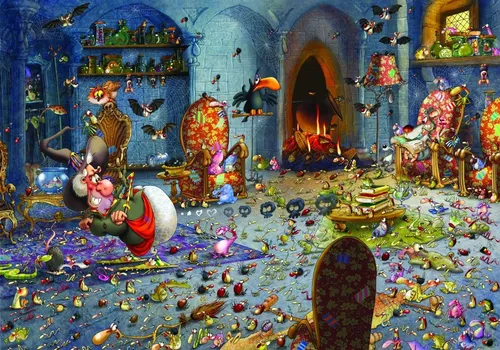 Grafika Art Puzzle Puzzle François Ruyer: Hexe, Puzzleteile