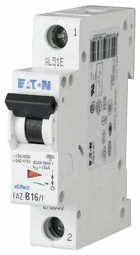 Eaton FAZ-S1/1 Leitungsschutzschalter - Trenn- & Lastschalter, 1-poliger Leitungsschutzschalter mit 1 A, ideal für zuverlässigen Schutz in elektrischen Installationen bei 230 V.