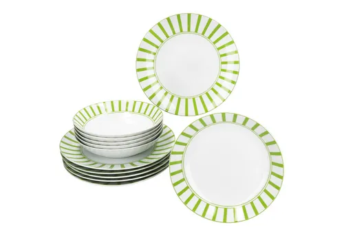 Split grün 12tlg Tafelservice Porzellan in grün von MamboCat