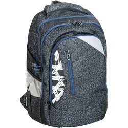 EBERHARD FABER Schulrucksack X-Style pro mash dark blue - Schulrucksack X-Style pro - modernes Design und hoher Tragekomfort, ideal für Kinder und Teenager von 9-16 Jahren. Mit höhenverstellbarem Tragesystem und reflektierenden Leuchstreifen für Sicherheit.
