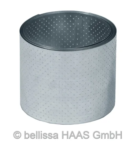 bellissa Rasenkanten-Band aus Metall mit Noppenstruktur 5m × 14 cm - Rasenkanten für kreative Gartengestaltung, robust und wetterfest, ideal für präzise Abgrenzungen zwischen Rasen und Beet ohne Bördelung.