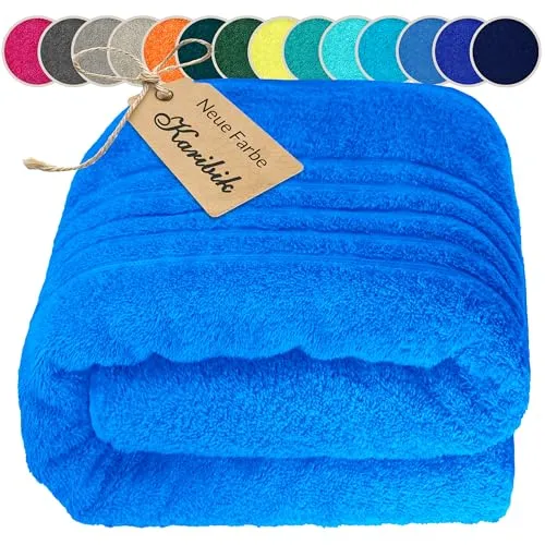 Lashuma Saunahandtuch groß Blau in blau von Lashuma