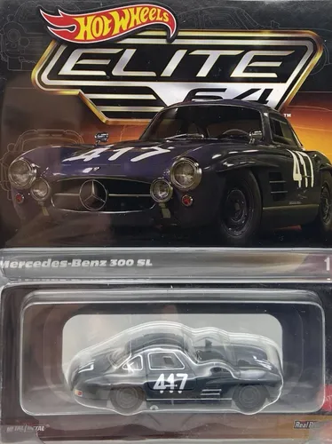 Hot Wheels Collectors HWC Elite 64 Series Mercedes-Benz 300 SL - Autos, LKW & Busse - Club Exclusive Modell im Maßstab 1:64, detailgetreu aus Metall gefertigt und ideal für Sammler!