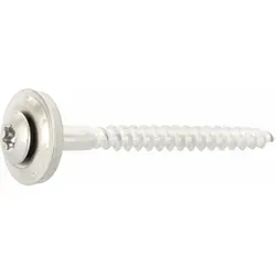 Spenglerschrauben Edelstahl 4.5x100 mm - 100 Stück mit Dichtscheibe - Holzschrauben für Blech- und Kunststoffbefestigungen, mit vormontierter Dichtung und Torx Antrieb für sicheren Halt und einfache Montage.