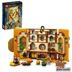 LEGO Harry Potter 76412 Hausbanner Hufflepuff - kreatives Bauspielzeugset, ideal für Harry Potter Fans und Sammler