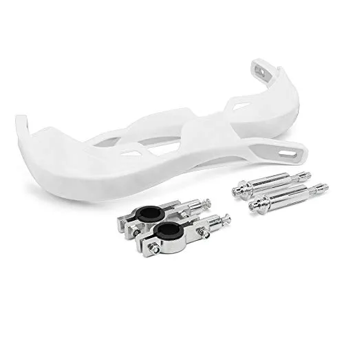 Motorrad Handschutz,Handguards Handprotektoren Motorrad-Universal Für 22 mm 28 mm Lenker für Sur Ron Dirt Bike Motorrad MX Racing ATV Quad-Weiß