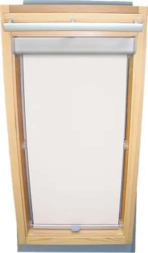 Rollo für VELUX Dachfenster Sichtschutz mit BLENDE und Haltekrallen GGU/GPU - 104 - weiss