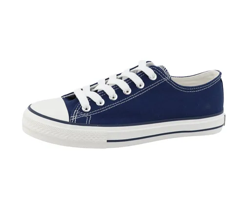 Tom Tailor Damen 7490130001 Sneaker, Navy, 37 EU - Damen-Sneaker in Navy, bequem und klassisch schlicht für jeden Anlass.