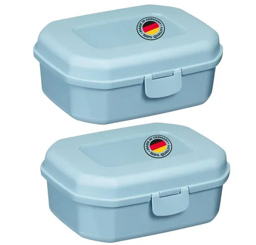 WESTMARK Lunchbox 2 Stk., Brotdosen/Snackboxen, mit Klick-Verschluss, Höhe: ca. 7,4 cm, PP
