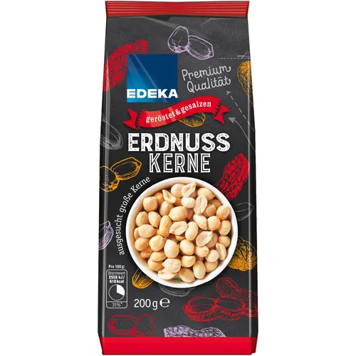 Edeka Erdnusskerne geröstet und gesalzen 200g