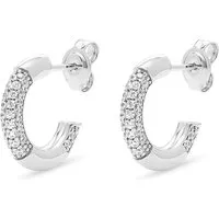 ESPRIT Damen-Creolen aus 925er Silber mit Zirkonia von Esprit