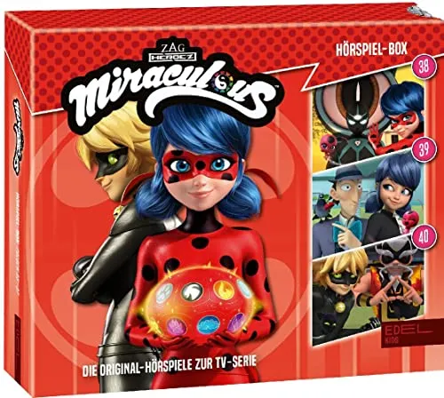 Miraculous - Hörspiel-Box (Folge 38-40) - Hörbücher mit den Original-Hörspielen zur beliebten TV-Serie, perfekt für Fans und spannende Unterhaltung für Kinder.