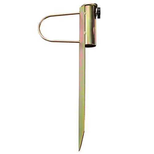 Hummelladen Bodenhülse Sonnenschirm Erdspieß Sonnenschirmhalter 46 cm lang - Stahl Anker - Rasendorn Bodenanker für Schirme, Wäschespinne, Schirmständer