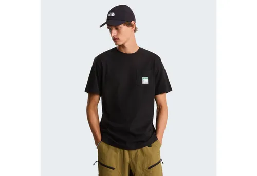 The North Face T-Shirt M MOUNTAIN LOGO RELAXED SHORT SLEEVE TEE-GRAPHIC lockere Passform, kurze Ärmel, weiches Material