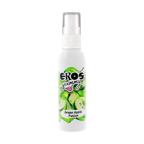 Eros Yummy - erotisches Geschmacksspray für den Körper, für ein aufregendes Vorspiel - Green Apple Fusion - 50 ml