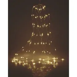 Silver Wire Lights 80 LED - Draht Lichterkette - warmweiß - Silber