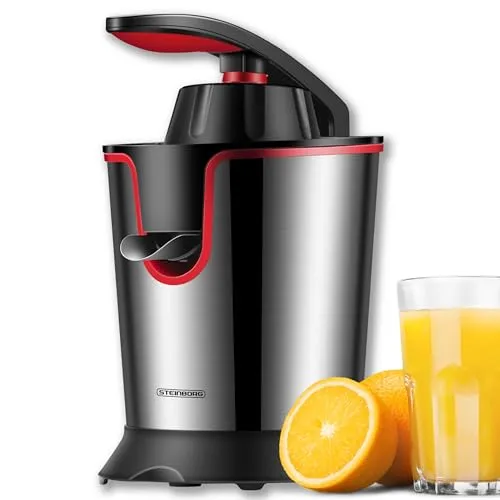 STEINBORG Zitruspresse SB-7050 – 300 W Edelstahl, Antitropffunktion