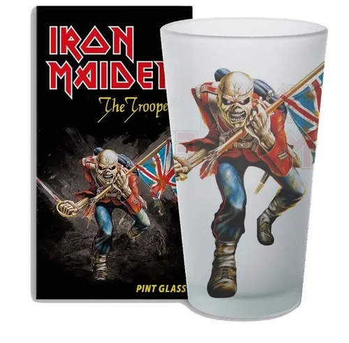Iron MaidenPint Glas Bierglas The Trooper + 0,5 Ltr.