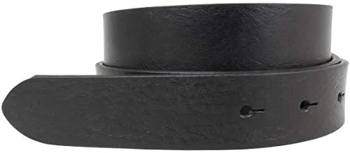 BELTINGER Gürtel aus Vollrindleder ohne Schnalle 3 cm | Jeans-Gürtel für Damen Herren 30mm | Chino-Gürtel | Schwarz 90cm