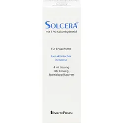 Solcera 5% Lösung mit Applikatoren 4 ml - rezeptfrei - Arzneimittel für die gezielte Anwendung, enthält praktische Applikatoren für eine einfache Dosierung und ist ideal zur Linderung von Hautirritationen.