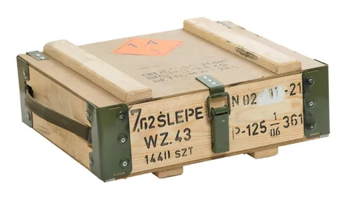 Kistenkolli Altes Land Munitionskiste PG 7 - Dekorative Boxen & Kästen, sehr robuste Militärkiste mit über 1 cm Wandstärke, ideal als Bar oder stilvolle Aufbewahrungsbox.