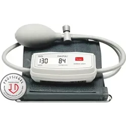 BOSO medicus smart halbautomat - Halbautomatisches Blutdruckmessgerät für Oberarm, ideal für Reisen, mit Memomatic und Arrhythmie-Erkennung