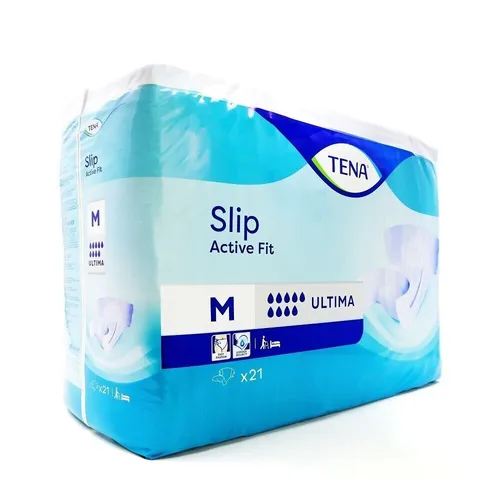 Tena Slip Active Fit Ultima Medium 21 St - Inkontinenzartikel für Unisex, 21 Stück in praktischer Verpackung, bietet hohen Tragekomfort und zuverlässige Sicherheit im Alltag.