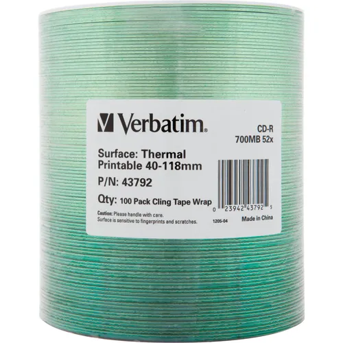 Verbatim CD-R 700MB Therma Printable 100 (100 x) (43792)