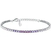 CHRIST Damen-Armband 925er Silber mit recyceltem Zirkonia in Lila - Elegantes Armband aus 925er Silber, verziert mit recyceltem Zirkonia, perfekt für jeden Anlass und umweltbewusst.