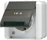 Jung 820 NA W STECKDOSE M. SCHRIFTFELD