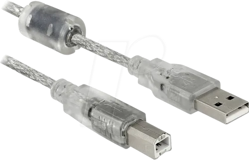 DELOCK 83893 - USB 2.0 Kabel, A Stecker auf B Stecker, 1,5 m