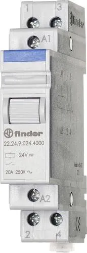 Finder 22.24.9.024.4000 Industrierelais Schaltstrom (max.): 20A 2 Öffner 1St.