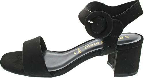 Piece of Mind Damen Sandalette Riemchensandale schwarz EUR 40 - Elegante Piece of Mind Damen Sandalette in Schwarz. Diese leichte Sommerschuhe bieten hohen Tragekomfort und eine rutschfeste Laufsohle. Ideal für stilvolle Auftritte im Alltag!