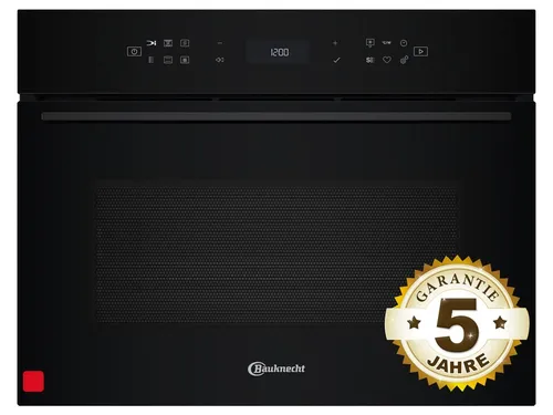 Bauknecht BCW7O7HTSK Kompaktbackofen mit Mikrowelle - Einbau-Backofen mit Selbstreinigung und Grillfunktion, ideal für moderne Küchen. Energieeffizient und platzsparend bei nur 45 cm Höhe.